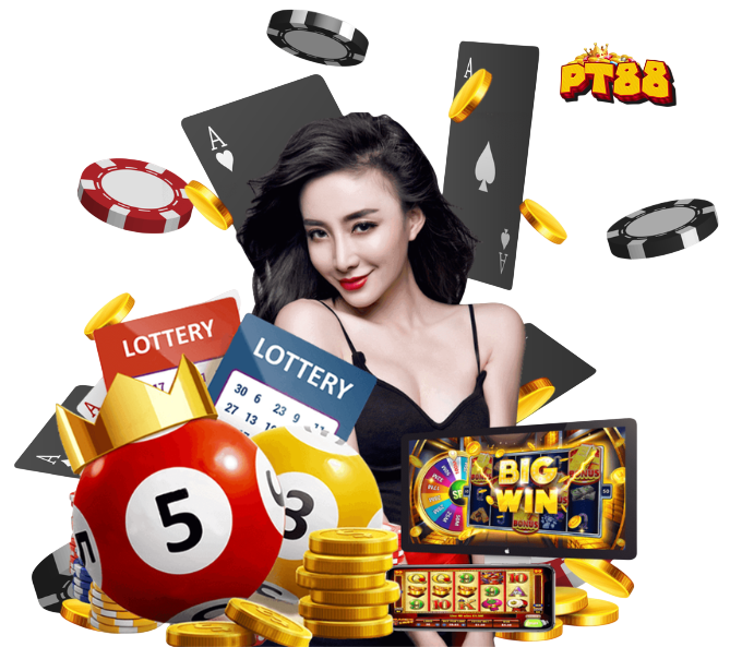 PT88 คาสิโนและสล็อตครบวงจร รวมล็อตเตอรี่ เกมสล็อต และโบนัส BIG WIN ทำเงินได้จริง